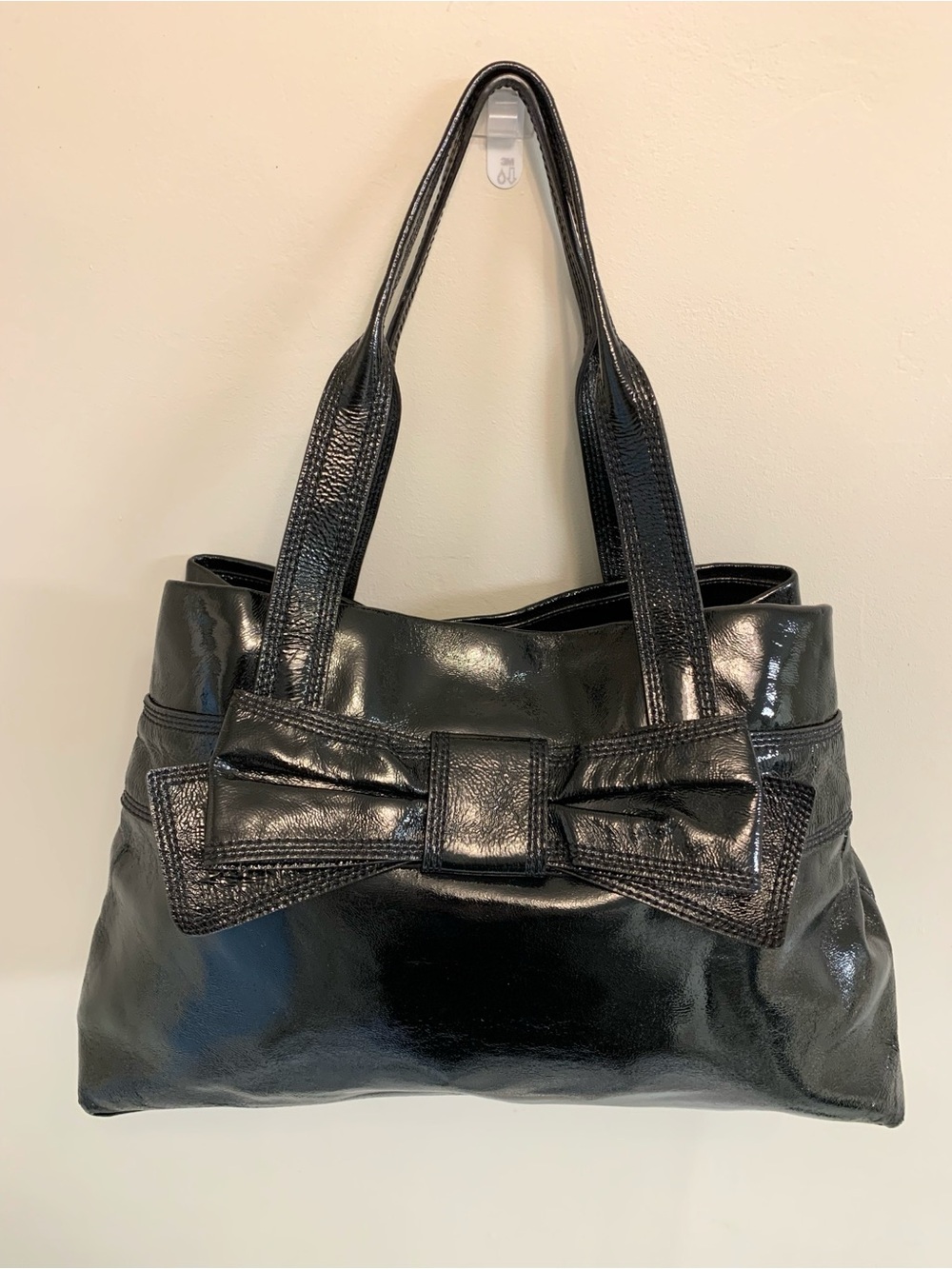 Kate Spade Claverly Maryanne Patent Leather Bow Bag Purse